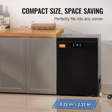 Compact 3.5 Cu.ft VEVOR Chest Freezer for Any Space