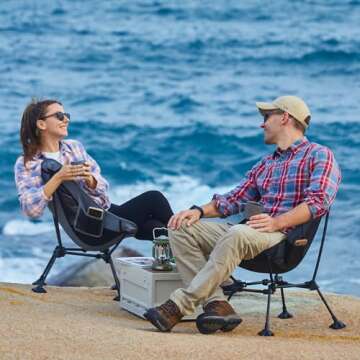 ATEPA Camping Chairs for Adult, Compact Lightweight Folding Chairs Portable Chairs, Ultralight Backp...