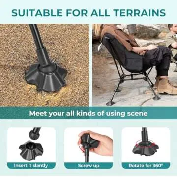 ATEPA Lightweight Folding Camping Chair for Outdoor Use