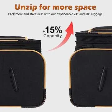 Coolife 4 Piece Luggage Set - Durable & Stylish Travel Gear