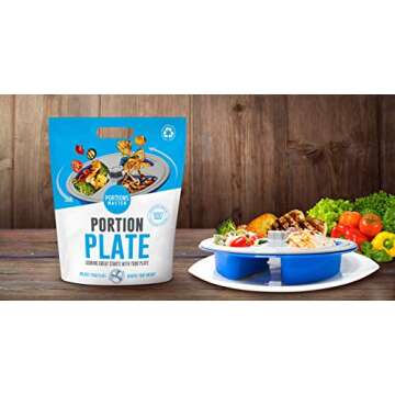 Portions Master Plate for Easy Portion Control and Weight Loss