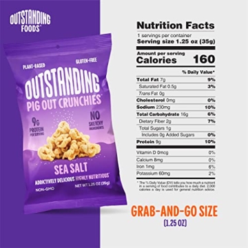 Outstanding Foods Pig Out Crunchies - Vegan Gluten Free Snacks