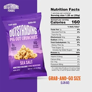 Outstanding Foods Pig Out Crunchies - Vegan Gluten Free Snacks