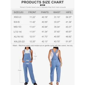 Stylish ANRABESS Women's Jean Overalls for Every Occasion