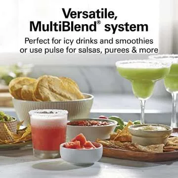 Hamilton Beach MultiBlend Smoothie Blender with 4 Shatterproof BPA Free Jars and Lids; Large 32oz Jar, 8oz Grinder for Nuts & Spices, and 2 Portable Travel Cups, 650 Watts, Black and Stainless (52400)