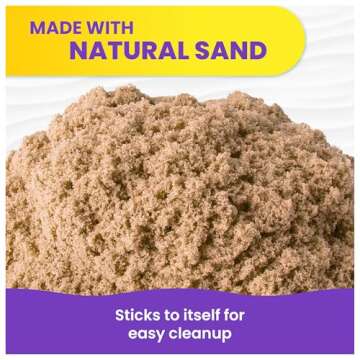 Kinetic Sand, 11lb (5kg) Natural Brown Bulk Play Sand for Arts and Crafts, Sandbox, Moldable Sensory Toys for Kids Ages 3 and up