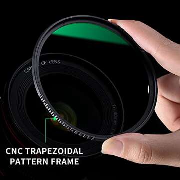 K&F Concept 52mm MC UV Protection Filter Slim Frame with 18-Multi-Layer Coatings for Camera Lens (K-Series)