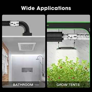 VIVOSUN 6 Inch Inline Duct Fan - 240 CFM for Efficient Ventilation