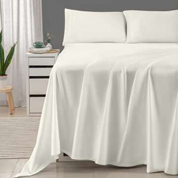 Threadmill 100% Cotton Sheets for King Size Bed - 600 Thread Count King Bed Sheets Set with 16” De...