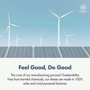 Threadmill 100% Cotton Sheets for King Size Bed - 600 Thread Count King Bed Sheets Set with 16” Deep Pocket - Sateen Weave 4-Piece Bedding Set with Cooling Effect, Ivory