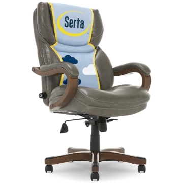 Serta® Conway Big & Tall Executive Office Chair with Ergonomic Design and Adjustable Lumbar Support