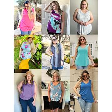 Plus Size Summer Tank Tops for Women - Stylish & Comfy