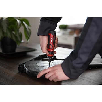 SKIL 4V Cordless Screwdriver with 9 Bits - Red