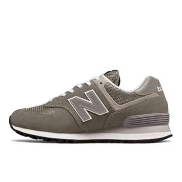 New Balance womens 574 V2 Evergreen Sneaker, Grey/White, 7.5 US