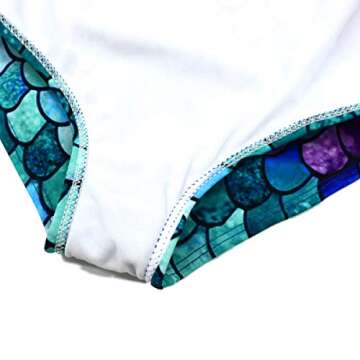 HONISEN Little Toddler Girls One Pieces Swimsuit Cute Swimwear Bathing Suits Scale 5T