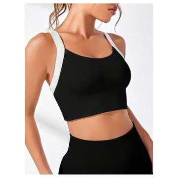 SHENHE Women's Criss Cross Back Workout Crop Tank Top