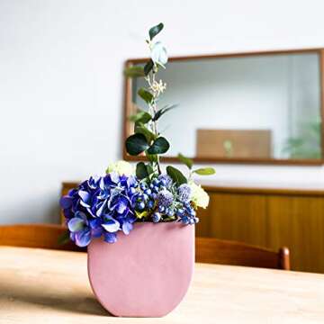 Vibrant Violet Ceramic Vase for Modern Home Decor