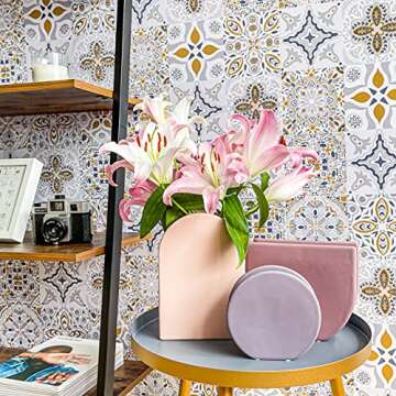 Vibrant Violet Ceramic Vase for Modern Home Decor