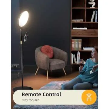 10.5" Ring Light with Stand and Phone Holder - 72" Tripod for iPhone with Light, Professional Led Ringlight for Video Recording/Make up/Streaming, Full Screen Light Ring for YouTube, Tiktok (Black)