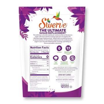 Swerve Sweetener Powder, Confectioners, 12 oz