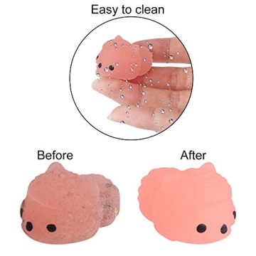 Outee 30 Pcs Glow in the Dark Mochi Animal Toys