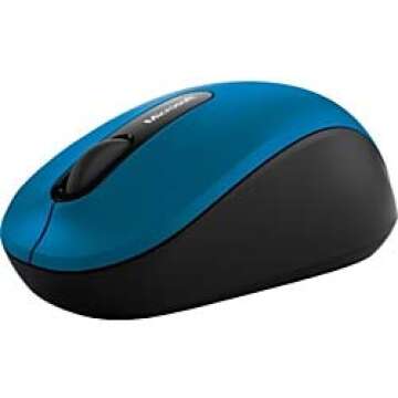 Microsoft Bluetooth Mobile Mouse 3600 - Azul. Comfortable Design, Right/Left Hand Use, 4-Way Scroll Wheel, Wireless Bluetooth Mouse for PC/Laptop/Desktop, Works with for Mac/Windows Computers