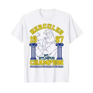 Disney Hercules 1997 Champion Graphic T-Shirt - Lightweight & Comfortable