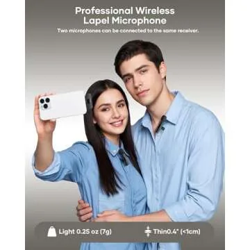 KUKIHO Wireless Lavalier Microphone for Phones and Pads 14