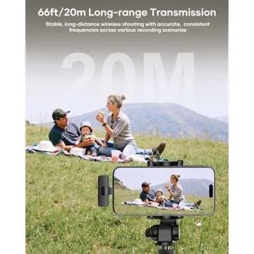 KUKIHO Wireless Lavalier Microphone for Phones and Pads 14