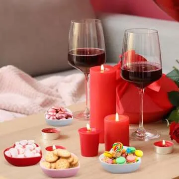 Hushee 12 Pcs Valentine's Day Heart Shaped Side Dish Bowl Ceramic Seasoning Dishes Soy Dipping Sauce Dishes Bowl for Valentine's Day Party Wedding Party (Red, White, Pink,XOXO, Love, Kiss Me)