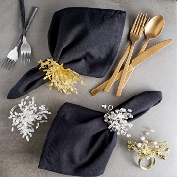 DII Elegant Silver Napkin Rings for Every Celebration