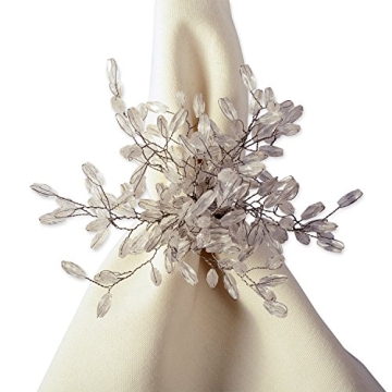 DII Elegant Silver Napkin Rings for Every Celebration