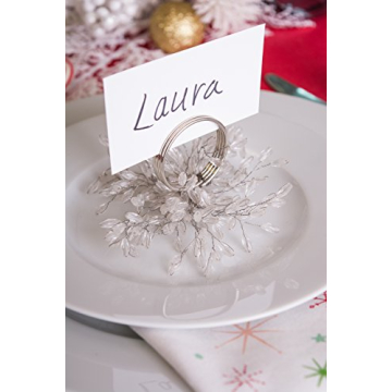 DII Elegant Silver Napkin Rings for Every Celebration