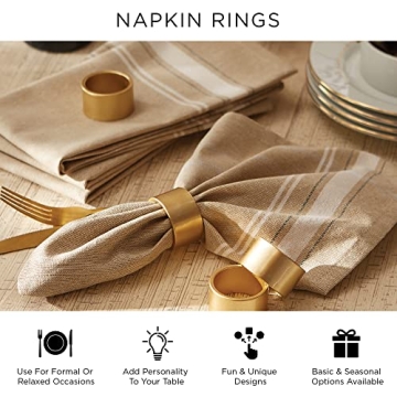 DII Elegant Silver Napkin Rings for Every Celebration