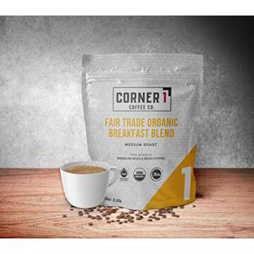 Buy Corner One Organic Breakfast Blend Whole Bean Coffee