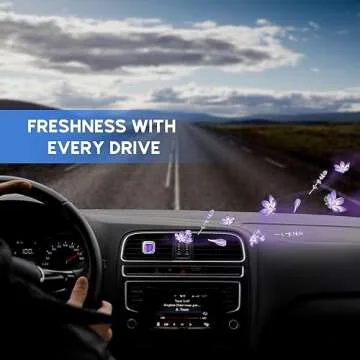 Air Jungles Lavender Car Freshener Clip - Long Lasting 180 Days