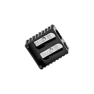 Ticonderoga Tri-Conderoga Triangular Pencils, Wood-Cased #2, Sharpener, Soft Touch Comfort Barrel, Black, 12-Pack (22500)