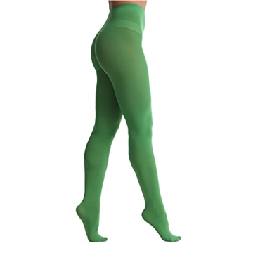 EVERSWE Women's 80 Den Soft Opaque Tights in Clover Green