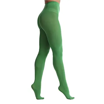 EVERSWE Women's 80 Den Soft Opaque Tights in Clover Green