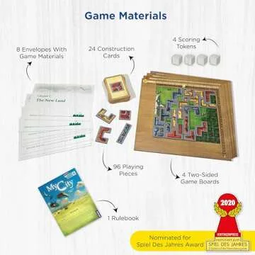 Thames & Kosmos My City | Family – Friendly | Legacy Board Game | Kosmos Games | 2 to 4 Players | Ages 10 and Up | Award Winning Designer Reiner Knizia , Blue