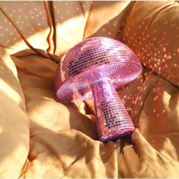 Yeehlmer Creative Mushroom Disco Ball for Parties and Decor