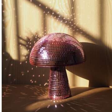 Yeehlmer Creative Mushroom Disco Ball for Parties and Decor