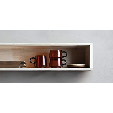 Stunning Amber Glass Cup & Saucer Set for Luxury Drinkware