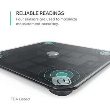 eufy, Smart Scale with Bluetooth, Body Fat Scale, Wireless Digital Bathroom Scale, 12 Measurements, Weight/Body Fat/BMI, Fitness Body Composition Analysis, Black/White, lbs/kg/st