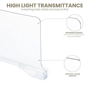 Utopia Home 6 Acrylic Shelf Dividers for Organizing