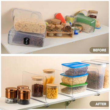 Utopia Home 6 Acrylic Shelf Dividers for Organizing