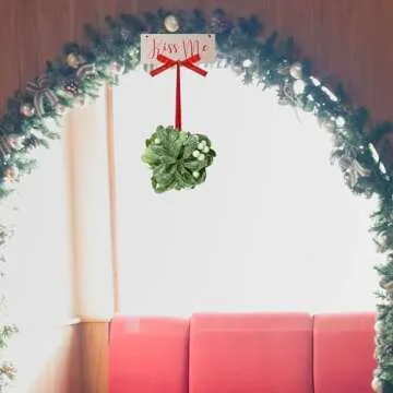 Vercraft 2 Pcs Mistletoe Christmas Decor for Home