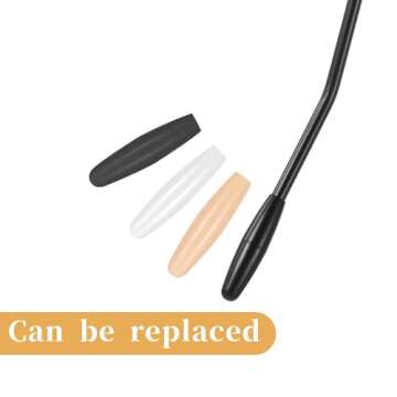 2Pcs Whammy Bar, 6mm & 5mm Thread Tremolo Arm, Electric Guitar Whammy Bar with Tip Metal Single Tremolo Arm, Black Whammy Bar for Electric Guitar