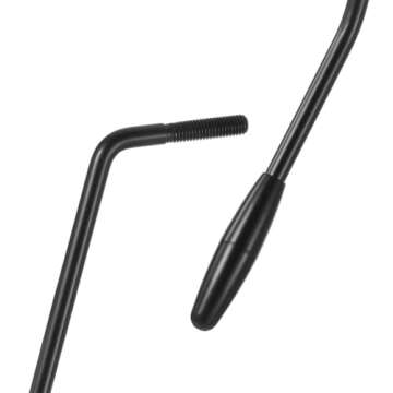 2Pcs Whammy Bar, 6mm & 5mm Thread Tremolo Arm, Electric Guitar Whammy Bar with Tip Metal Single Tremolo Arm, Black Whammy Bar for Electric Guitar