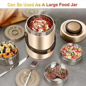 Pawovdeq 67 oz Vacuum Insulated Food Thermos